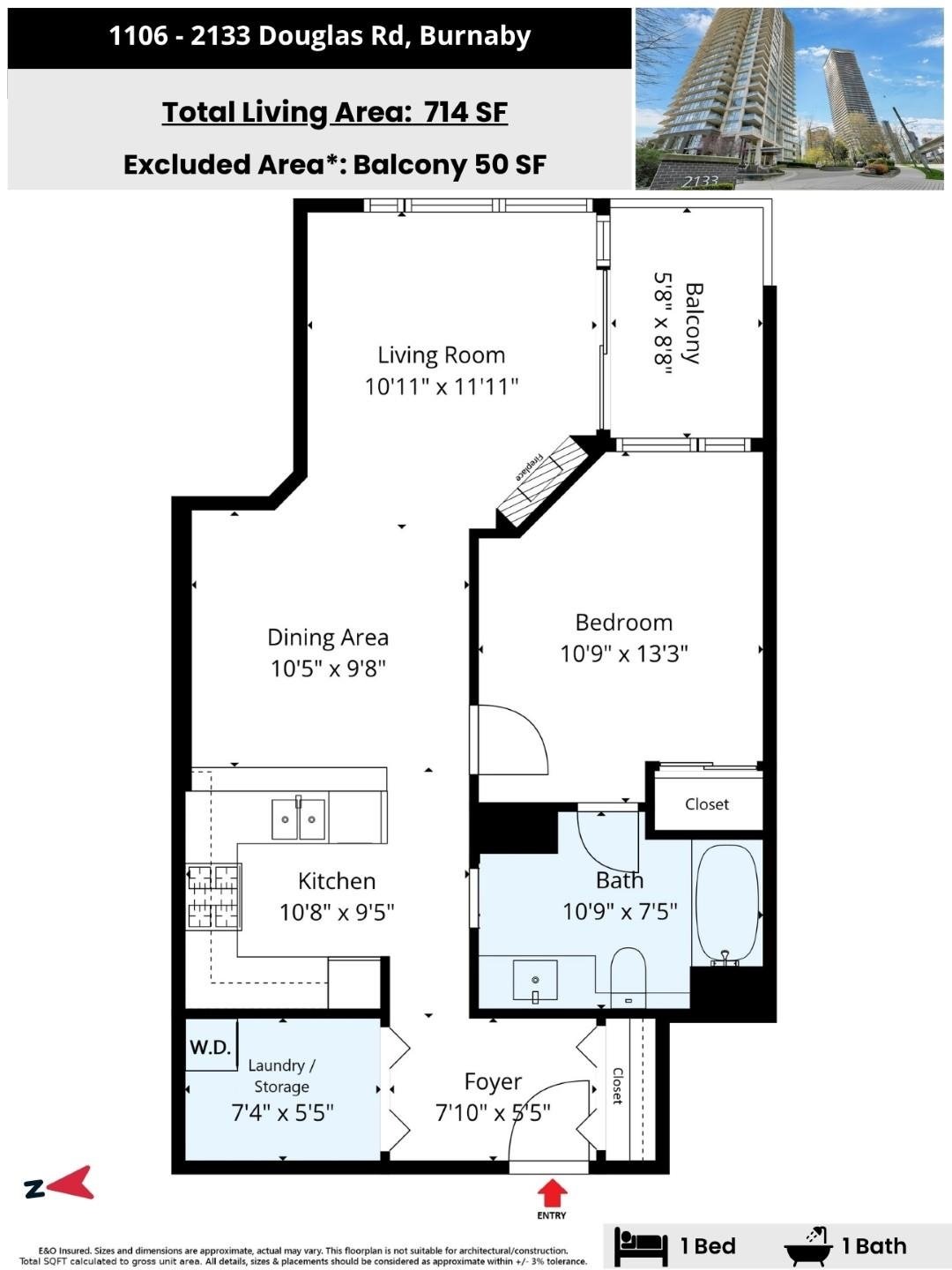1106-2133 Douglas Road, Burnaby