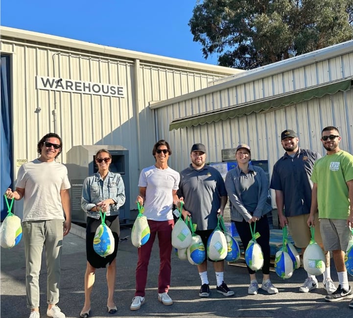 Santa Barbara Foodbank Turkey Donation