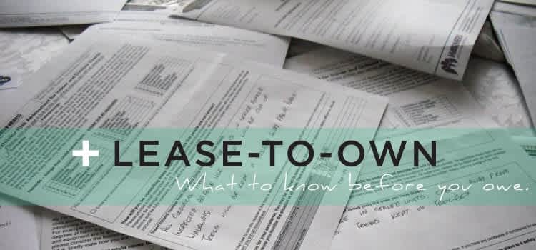 Lease-To-Own – Part 1