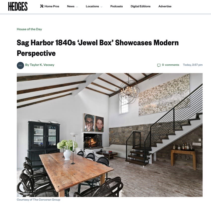 Sag Harbor 1840s 'Jewel Box' Showcases Modern Perspective