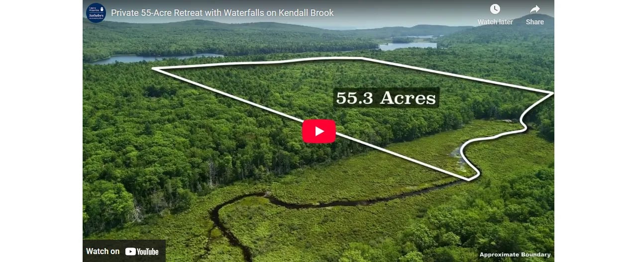 Private 55-Acre Retreat with Waterfalls on Kendall Brook