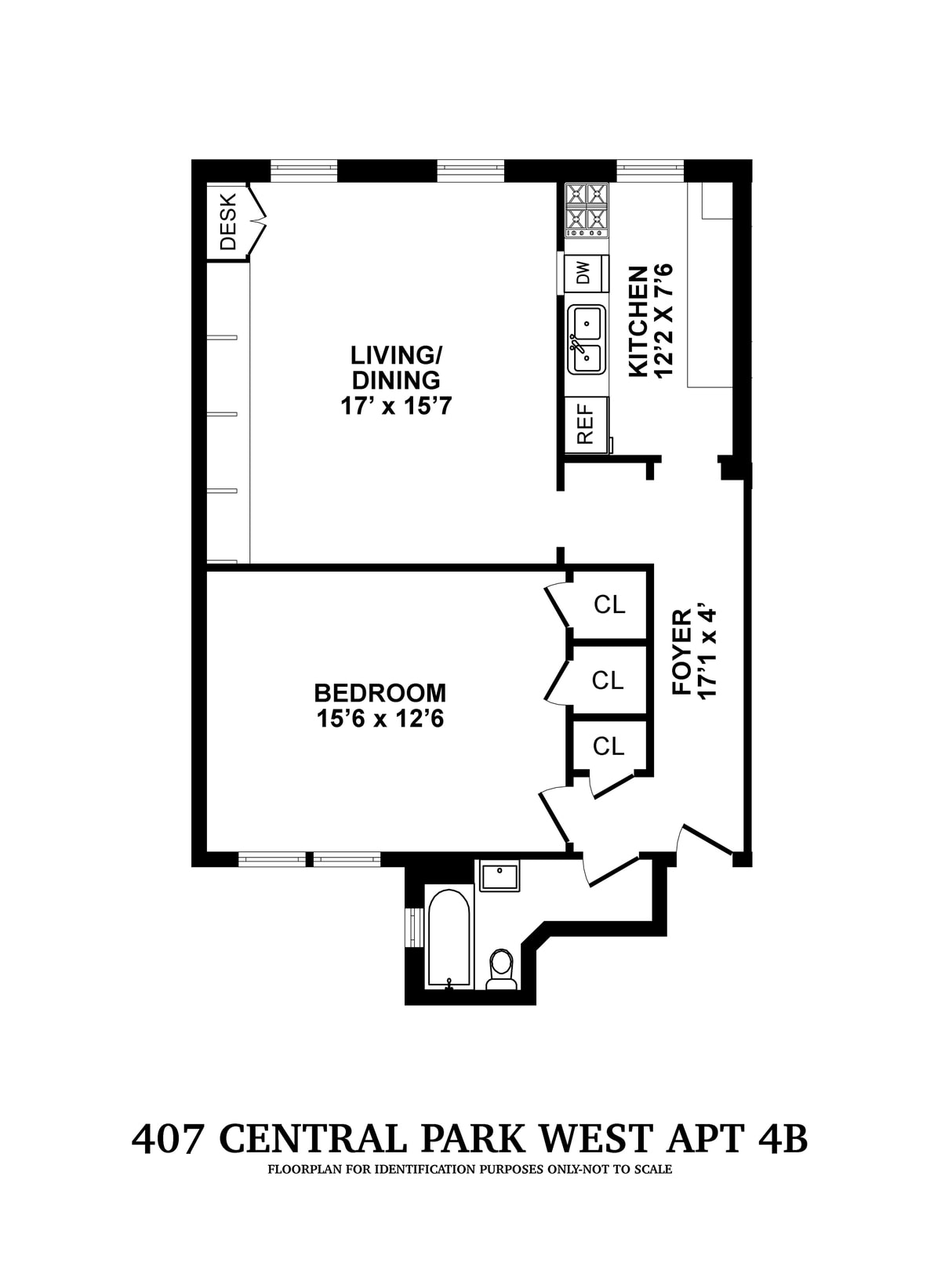 407 Central Park West Unit: 4B