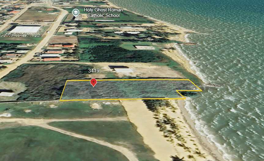 Caribbean Seascape - A 3/4-acre prime beachfront parcel of land