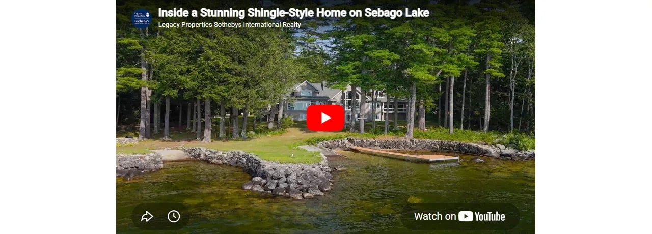 Inside a Stunning Shingle-Style Home on Sebago Lake