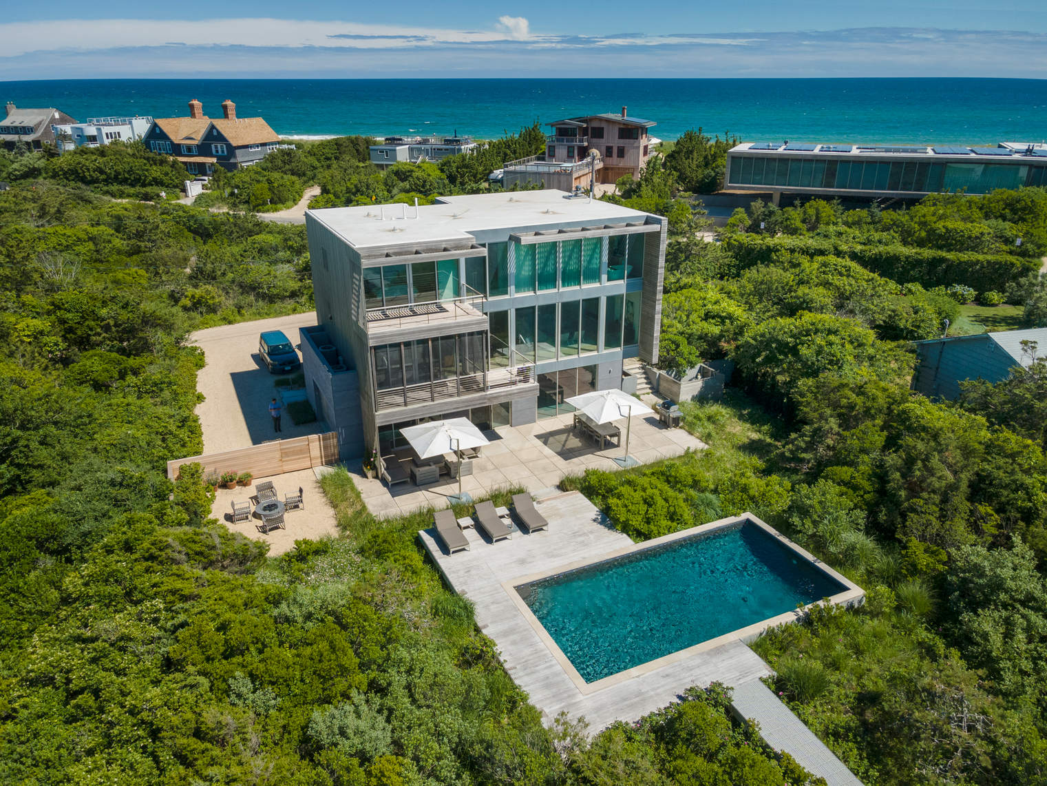 Unbelievable Sunsets Over Mecox Bay in a World-Class Modern