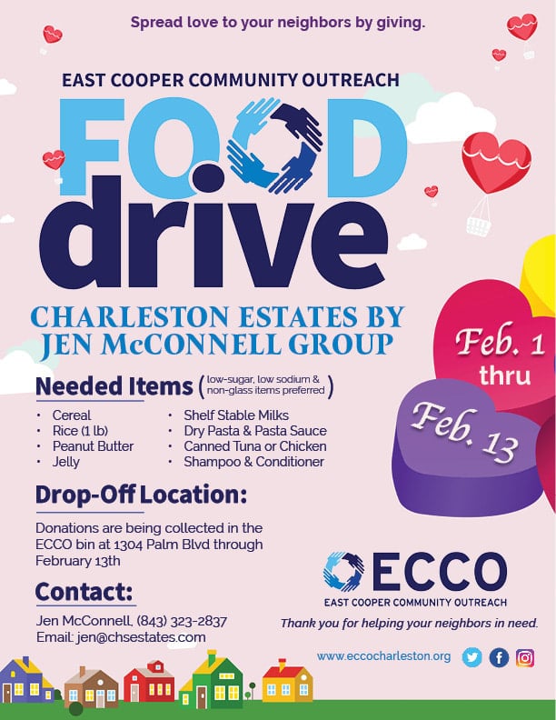 We're Hosting: ECCO Food Drive + Valentine's Day Cookie Giveaway!!