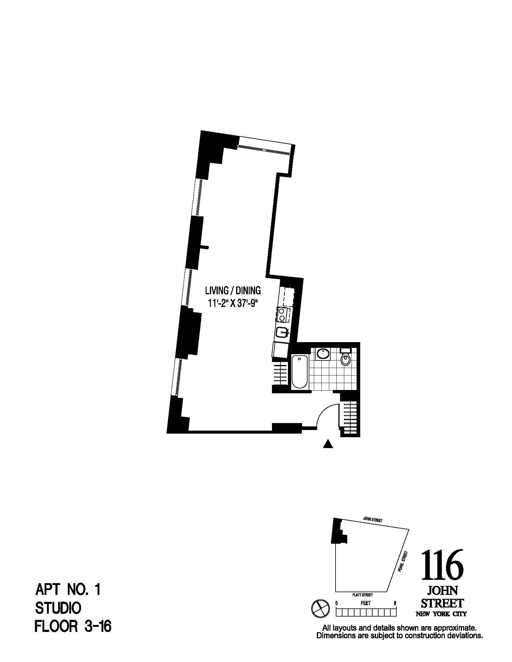 116 John Street, Apt 1601