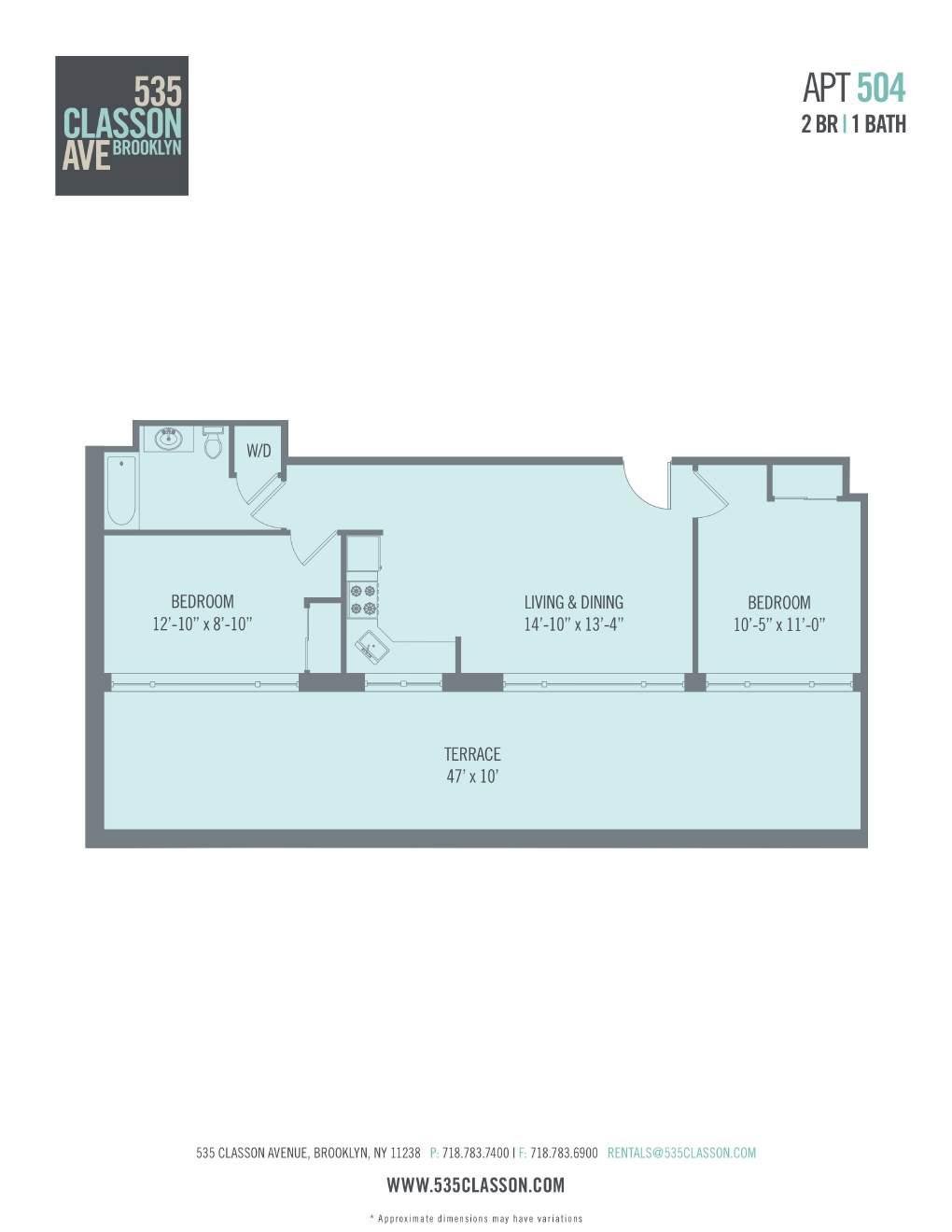 535 Classon Avenue, Apt 504