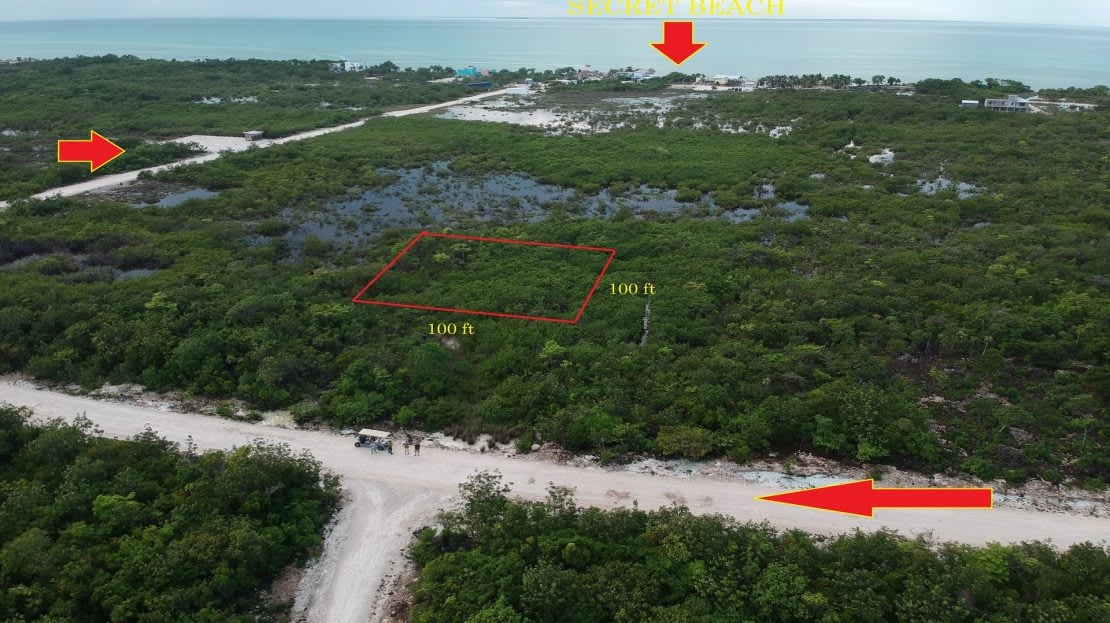 Prime Corner Lot on Main Road to Secret Beach, Belize – Your Gateway to Paradise!