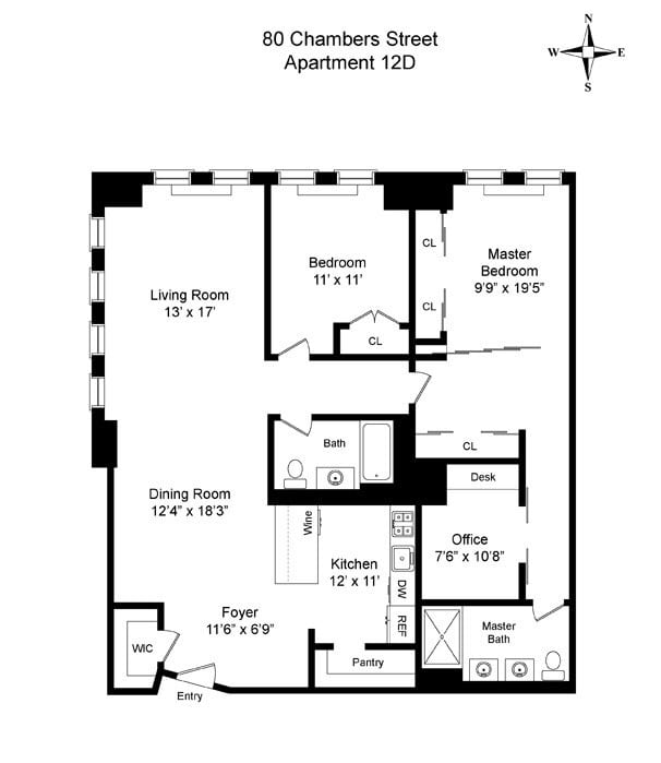 80 Chambers St, #12D
