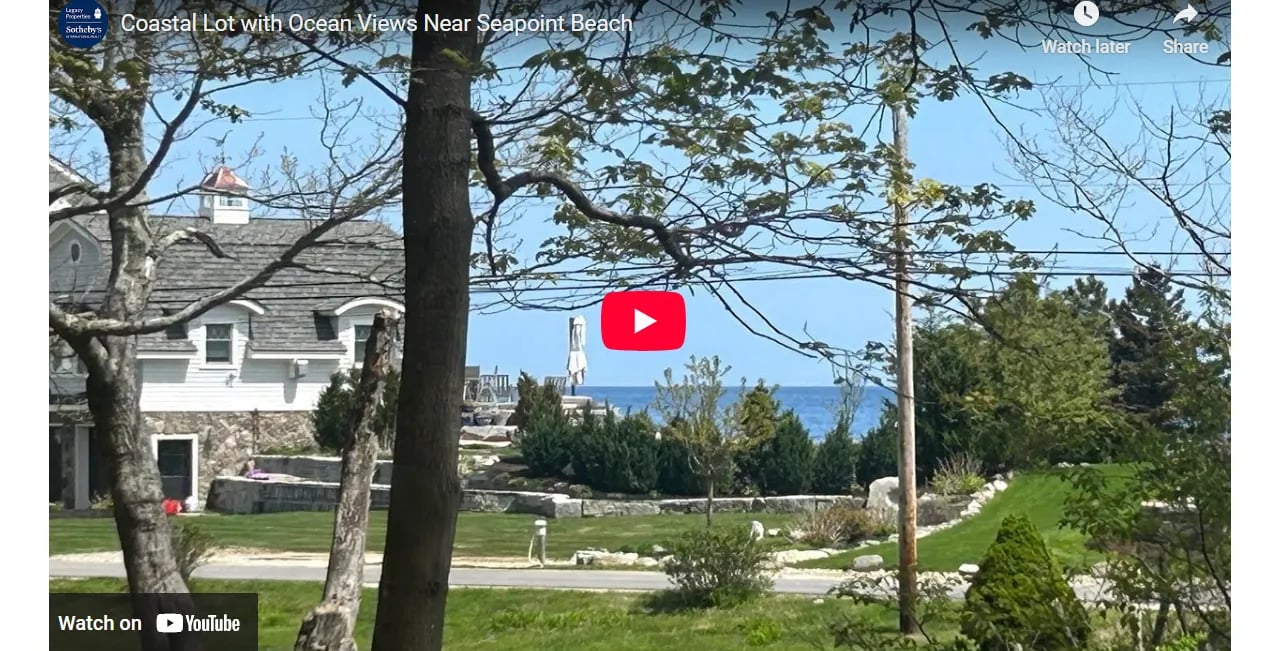Coastal Lot with Ocean Views Near Seapoint Beach