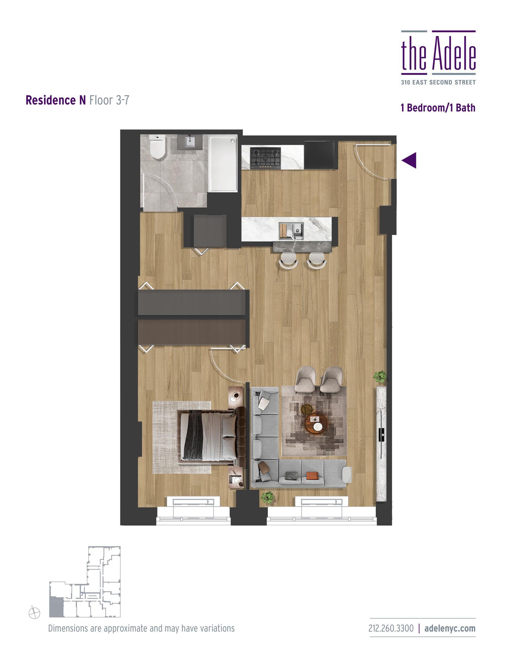 310 East 2nd Street, Apt 6-N