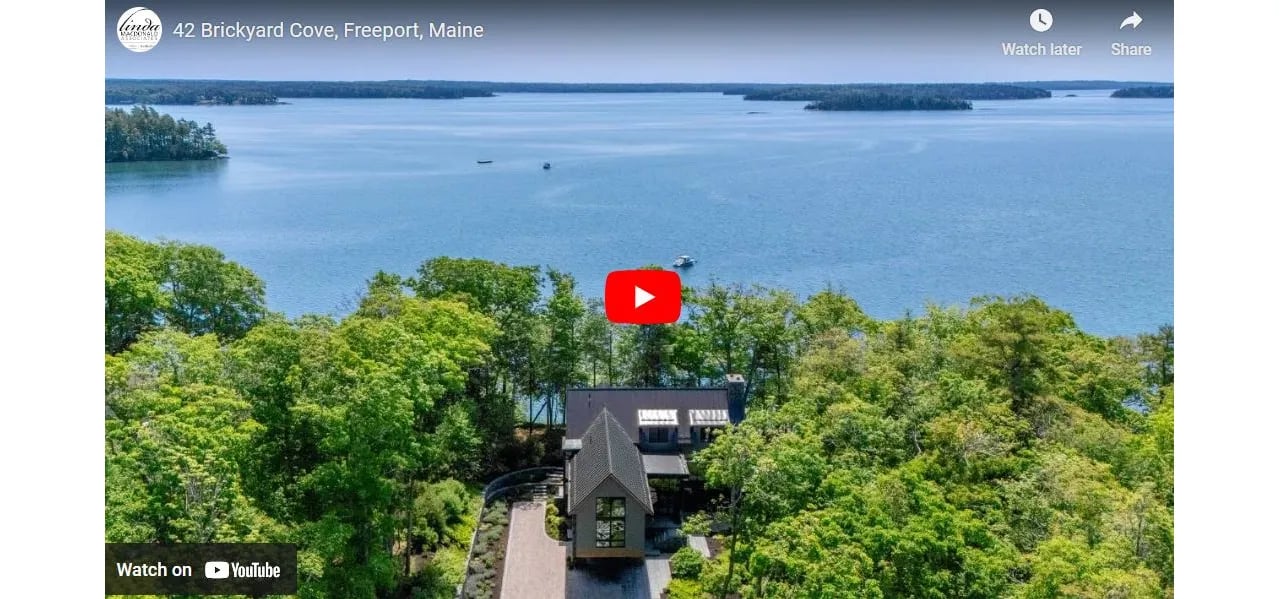Video of The Week: Architectural Masterpiece at 42 Brickyard Cove, Freeport, Maine