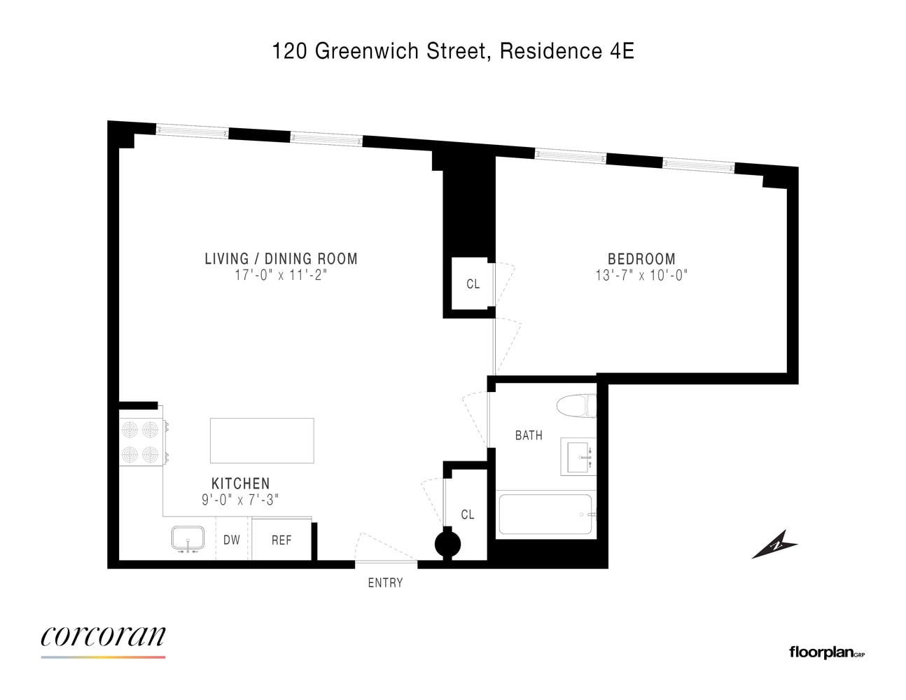 120 Greenwich St, Unit 4E