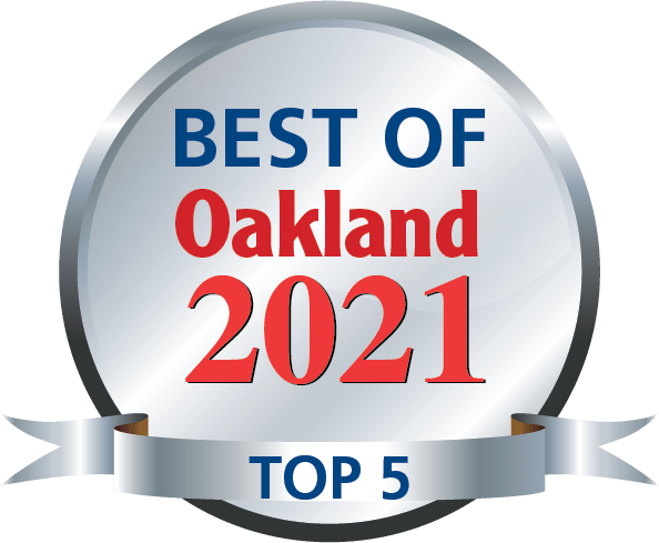 Runner Up in the 2021 Oakland Magazine's "Best of Oakland"