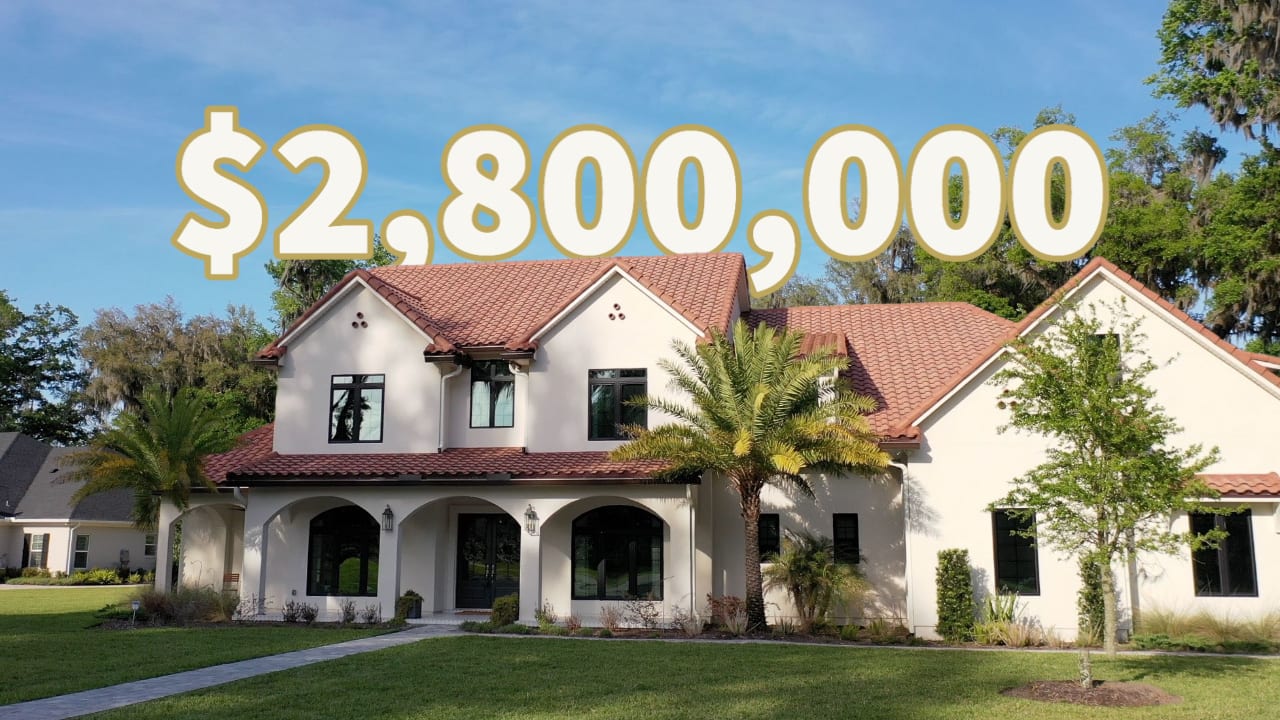 Tour This Gorgeous LUXURY $2,800,000 Two-Year-Old Custom Home by Andy Reynolds In St Johns FL