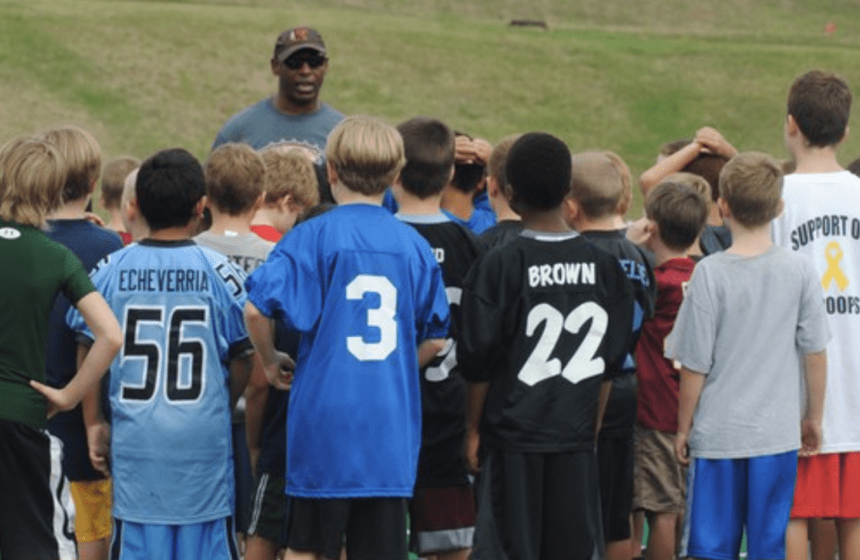 Amazing Clinic at Redskins Park for Local Youth