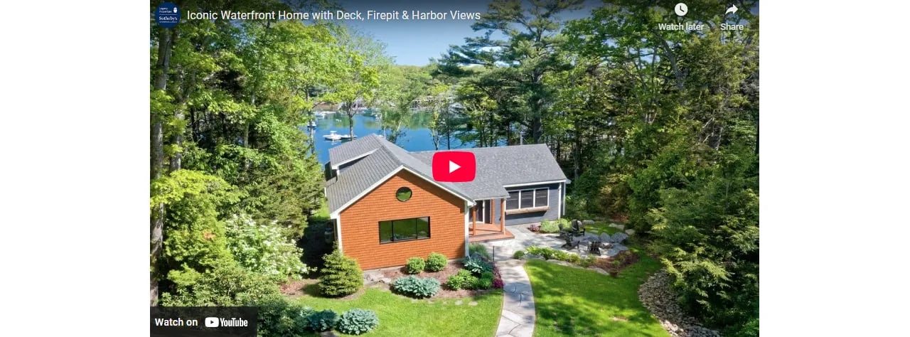 Iconic Waterfront Home with Deck, Firepit & Harbor Views