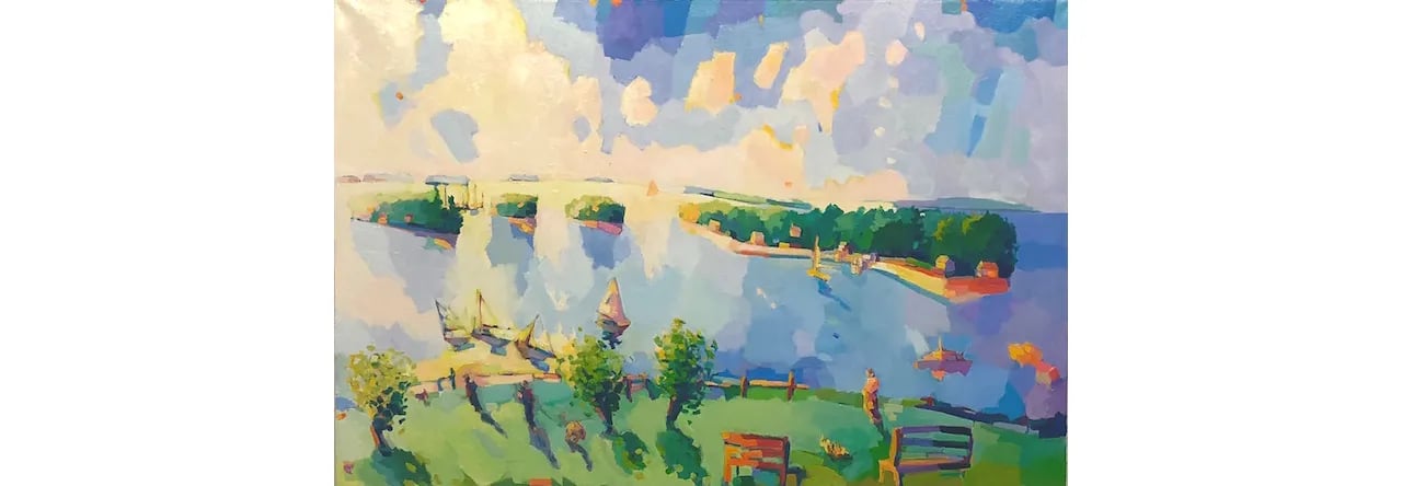 “Above the Eastern Prom” by Henry Isaacs on Display at Portland Office