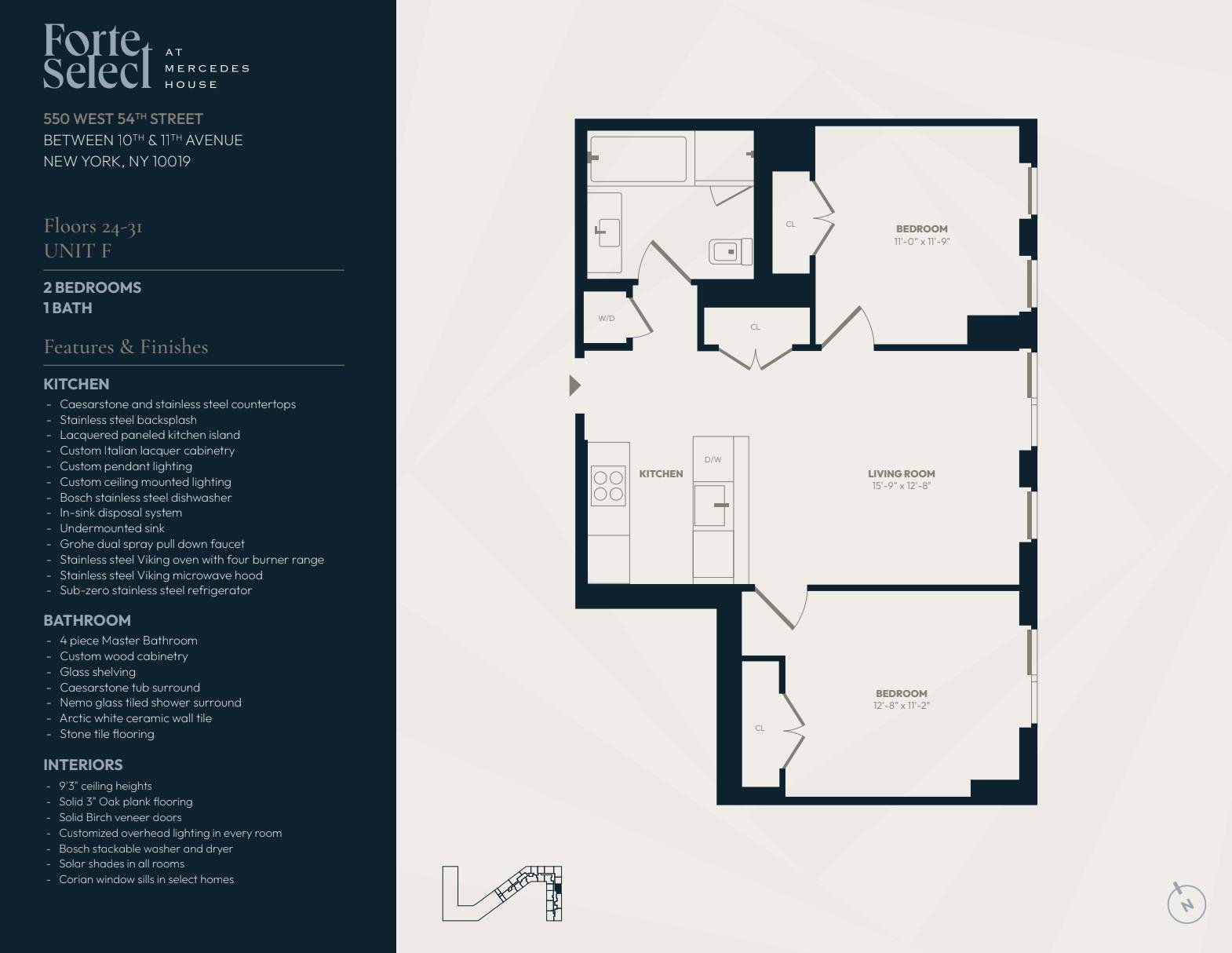 554 West 54th Street, Apt 24-F