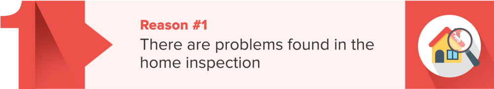 Reason #1 a home sale may fall through: problems found in the home inspection.