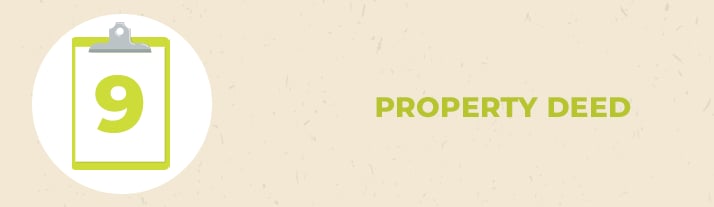 Property deed, document number 9.