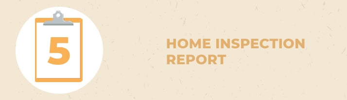 Home inspection report, item 5