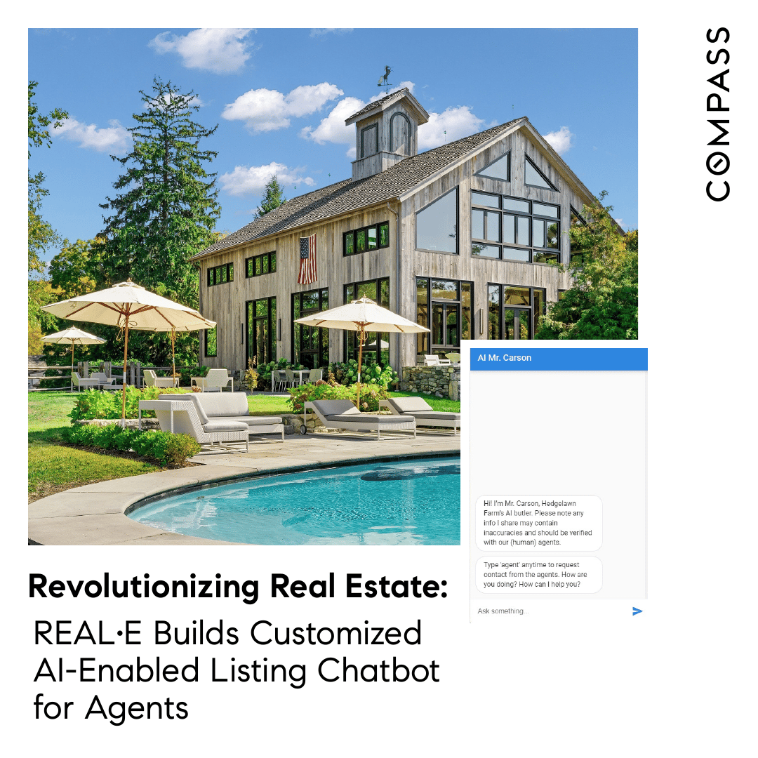 Revolutionizing Real Estate: REAL•E Builds Customized AI-Enabled Listing Chatbot for Agents