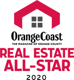 2019 and 2020 Orange Coast Magazine Real Estate All Star. Represents the top 1% of agents in all of Orange County