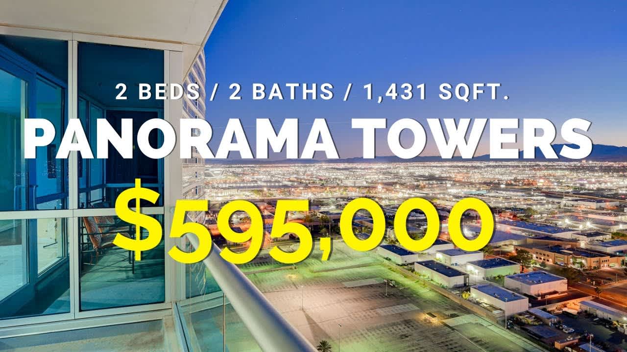 Panorama Towers Las Vegas High-Rise For Sale $595,000 | 2 Bedrooms | 2 Bathrooms | 1,431 sqft