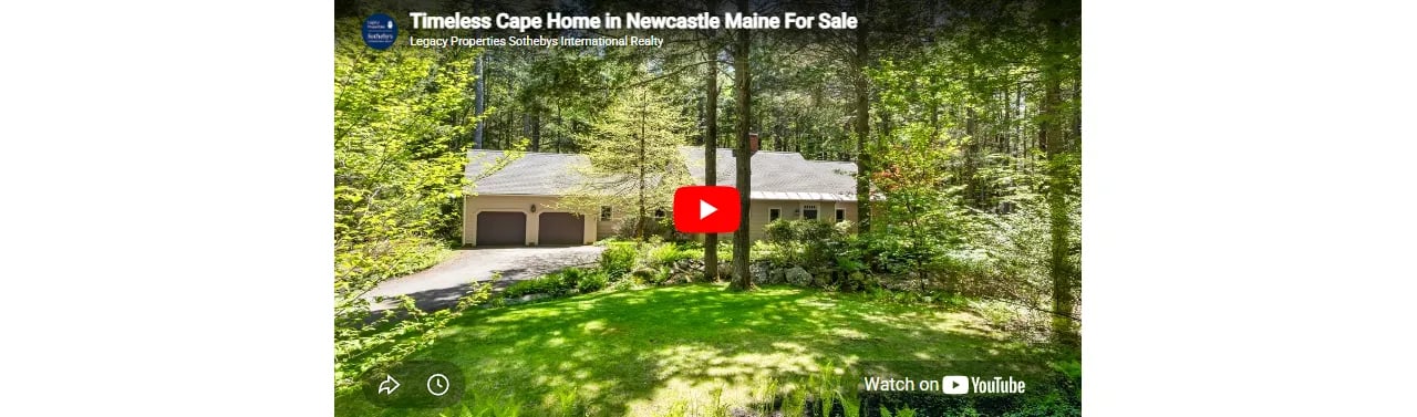 Timeless Cape Home in Newcastle Maine For Sale