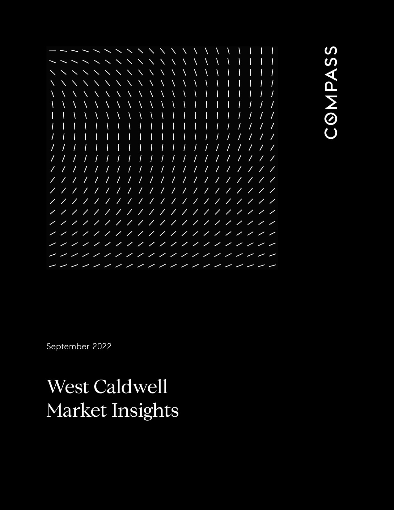 September 2022 West Caldwell Market Insights report cover.