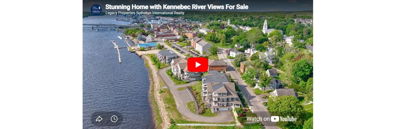 Stunning Home with Kennebec River Views For Sale