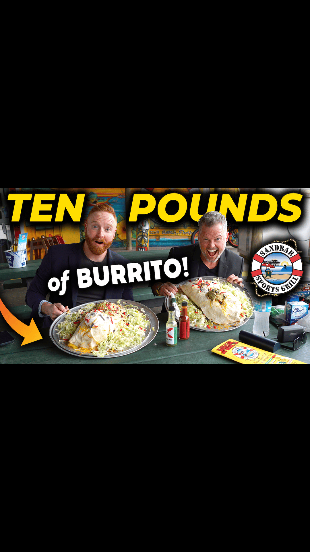 🌯 Burrito Challenge | You Asked For It... (5K Celebration @ Sandbar Grill, Cocoa Beach, FL)