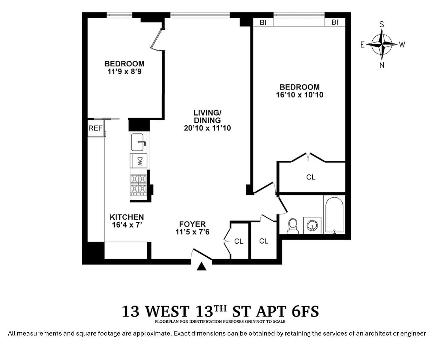 13 West 13th Street, Apt 6-FS