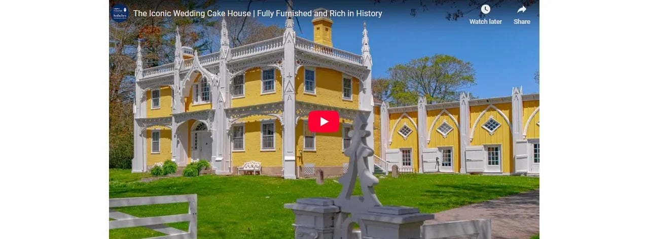 The Iconic Wedding Cake House: Fully Furnished and Rich in History
