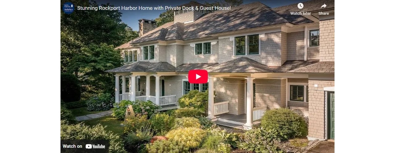 Stunning Rockport Harbor Home with Private Dock & Guest House