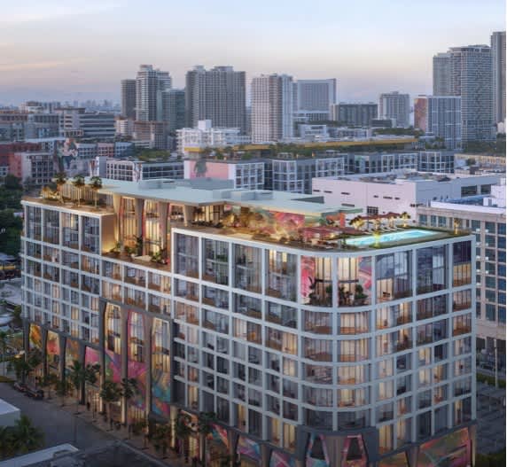 September 2024 | Proposed Hotel-Residence with Rooftop Restaurant in Wynwood Arts District