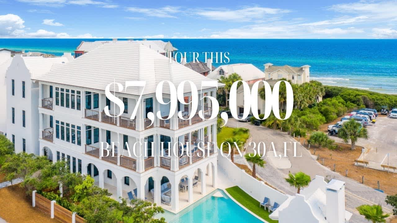 Take a Detailed Tour of this BEACH MANSION on 30A, Florida