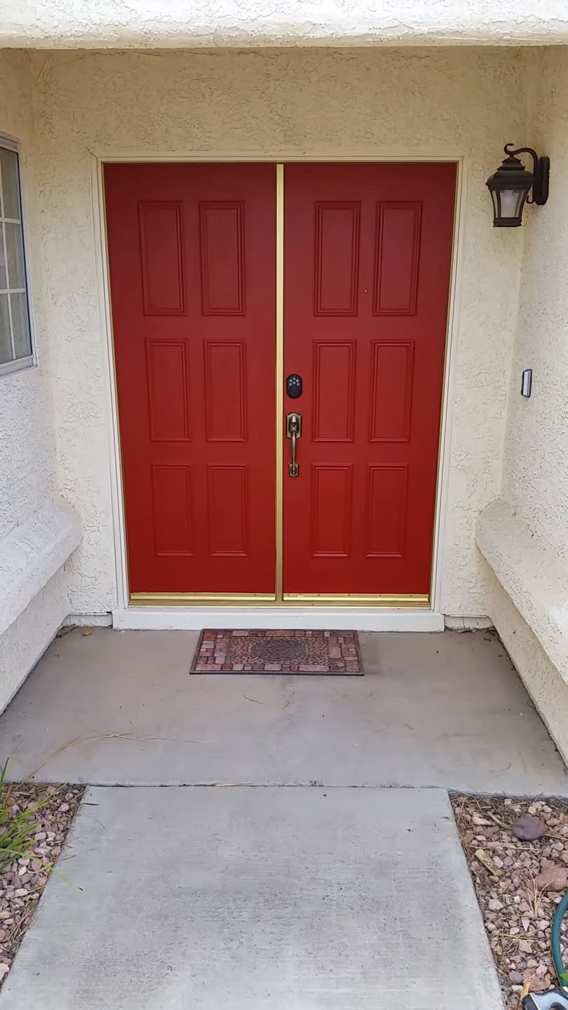 PAINTING YOUR FRONT DOOR RED- VIP Sellers Service Red Door Completed