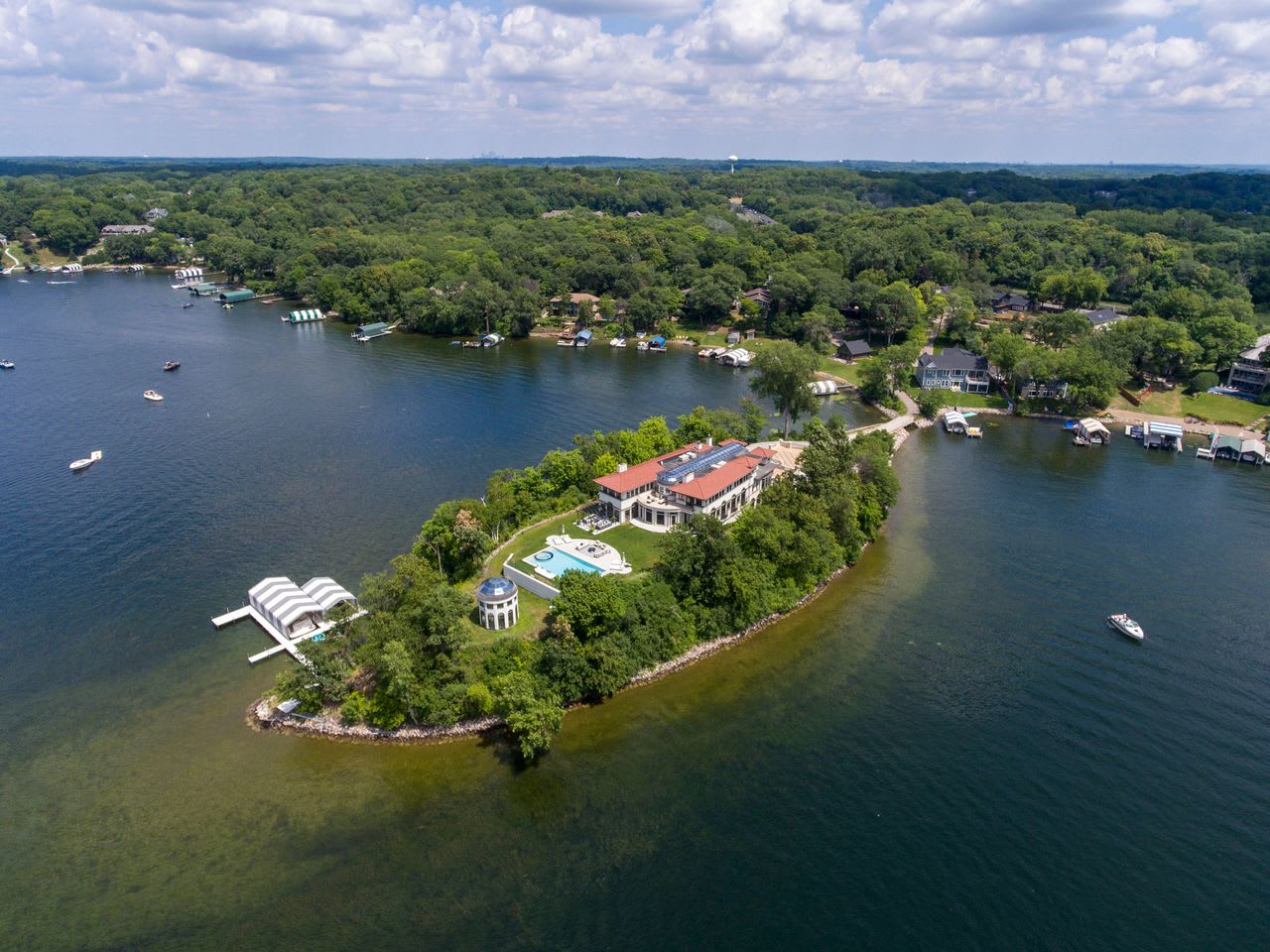 Contemporary Spread on a Private Island in Minnesota