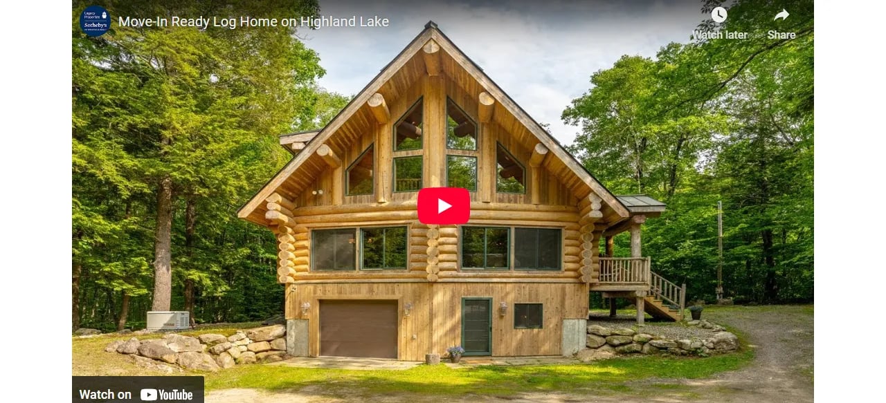 Move-In Ready Log Home on Highland Lake