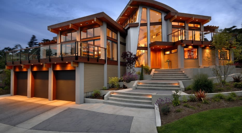 exterior of a luxury home