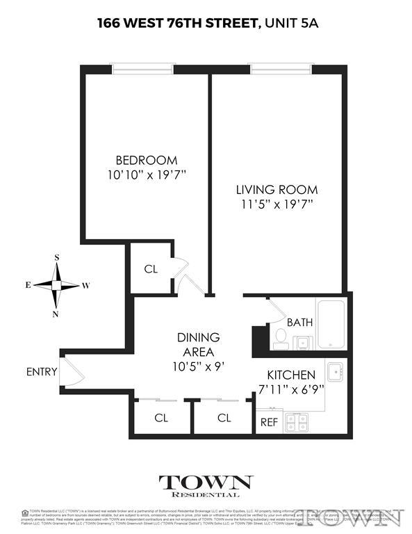 166 West 76th Street Unit: 5A