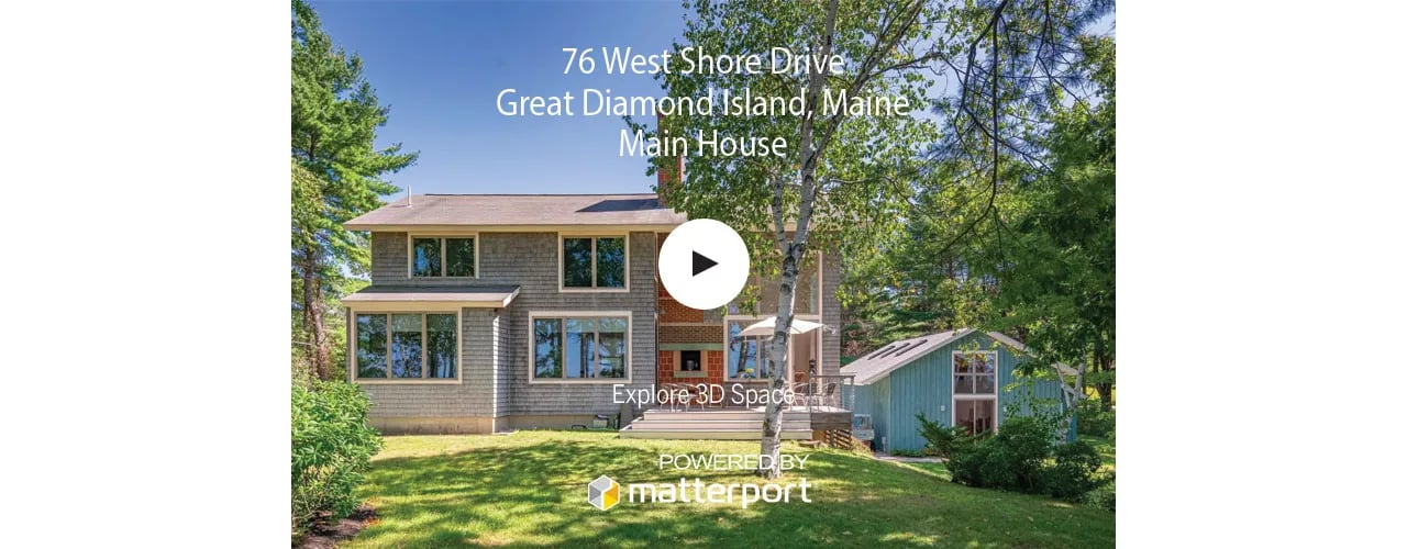 Virtual Open House – 76 West Shore Drive, Great Diamond Island, Portland, Maine