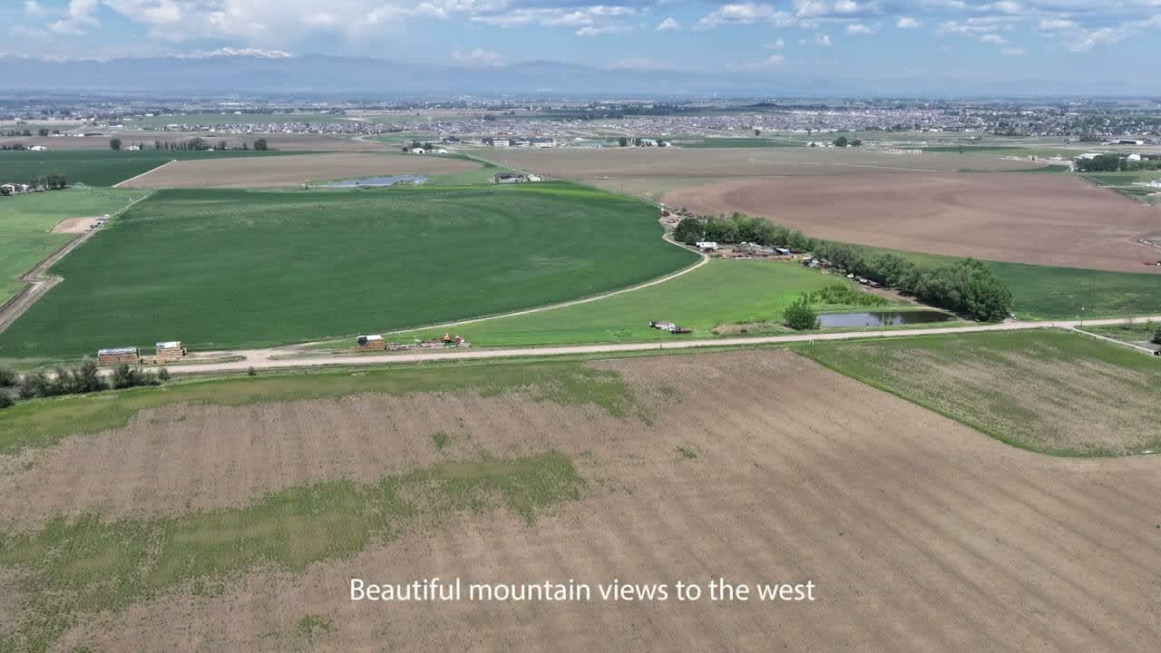 167 +/- acres just east of Windsor, CO, beautiful Mountain Views!