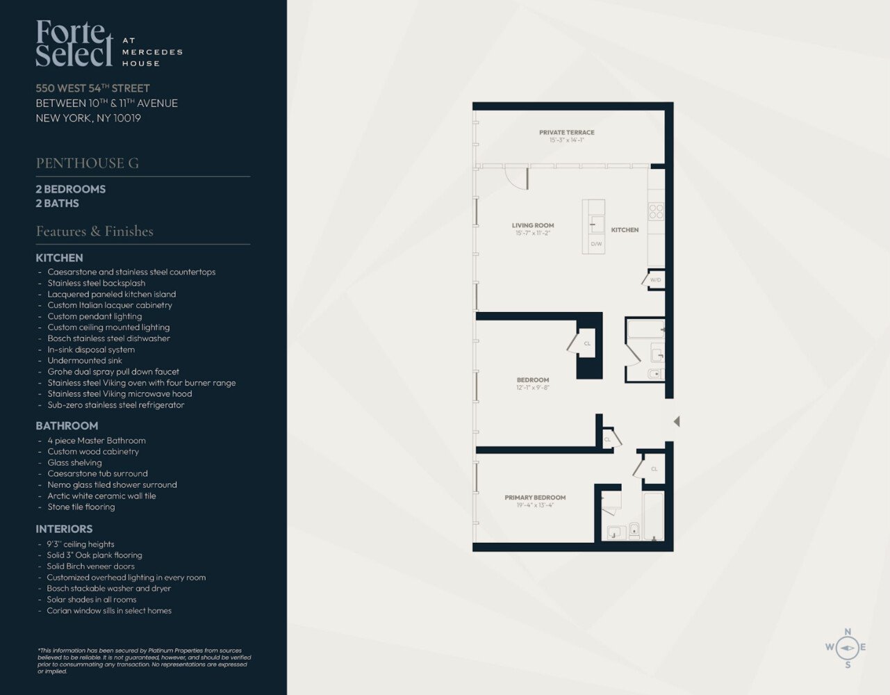550 West 54th Street, Apt PHI