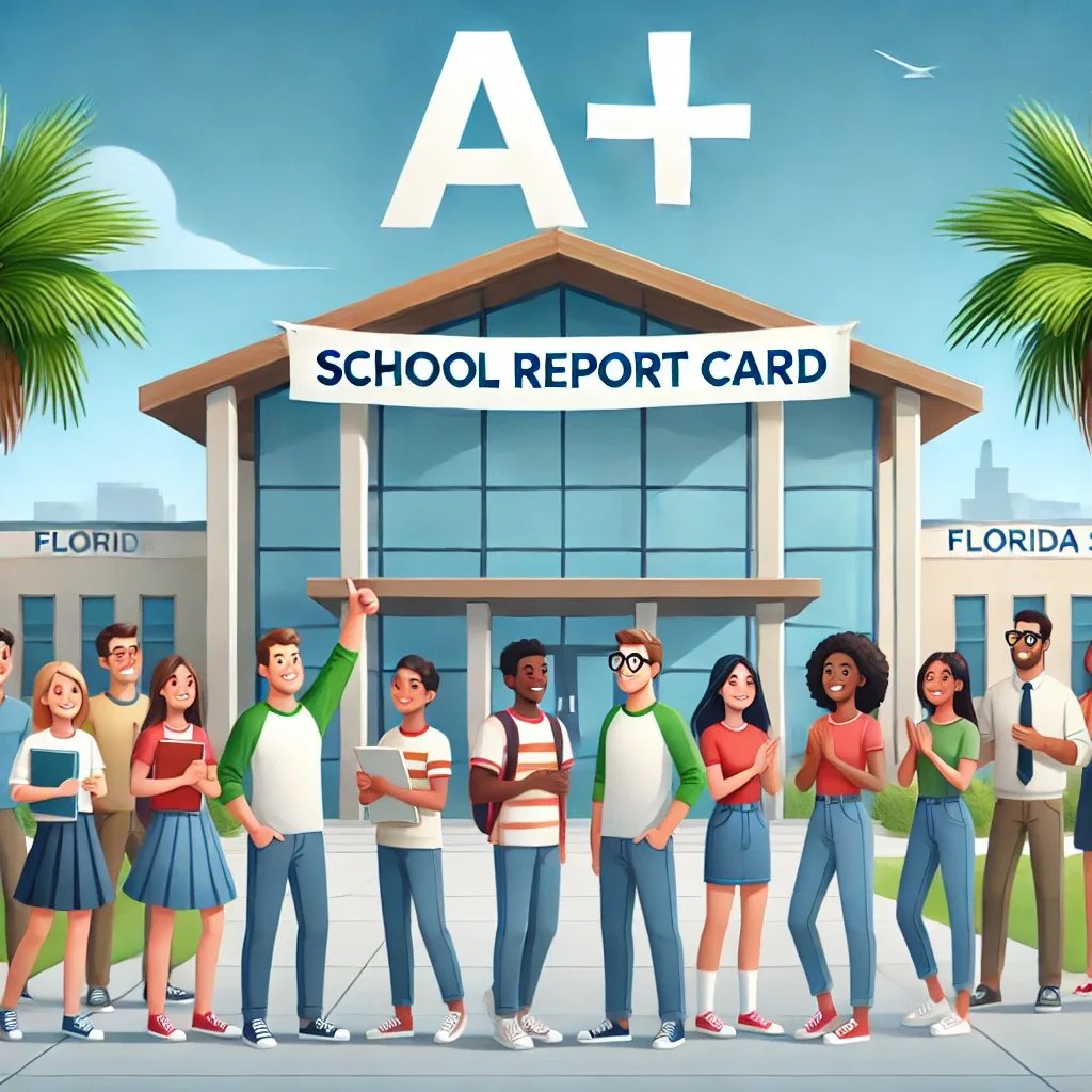 Florida's Annual School Report Card: A Surge in Top Grades and Fewer Failures