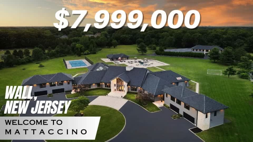 $8 MILLION NEW JERSEY MANSION - NJ Shore Masterpiece in Wall Twp.