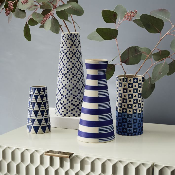 indigo & white
